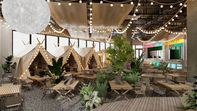 张家口尚峰负一露营风烧烤-2