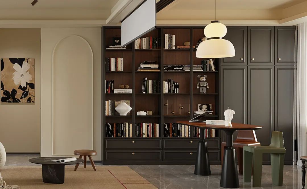 新作速递 | 半开放式书房+私人影院，打造125㎡宅家舒适生活-26
