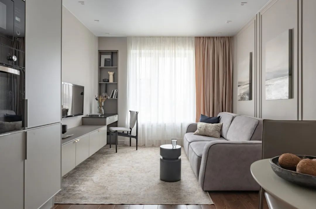 45㎡现代小公寓设计丨Yana ilnitskaya-18