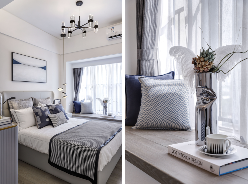 深圳碧桂园观麓花园 | 89㎡现代潮居,星际熊点缀克莱因蓝空间-64