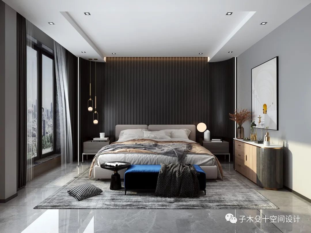 黑白灰极简大宅丨中国吉林丨子木殳十空间设计-34