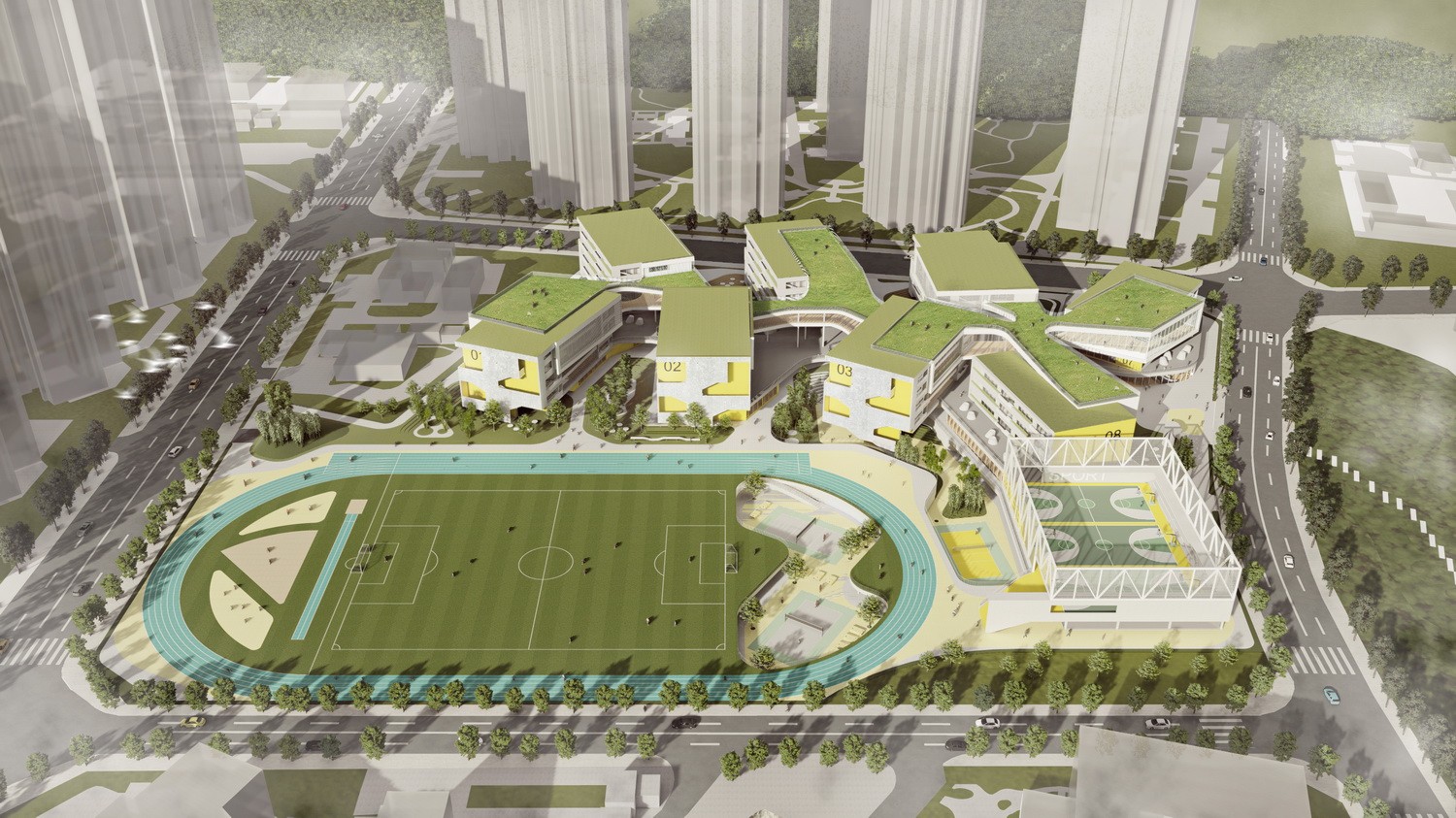 天府新区海洋路中学设计丨中国四川丨MAT超级建筑事务所-6