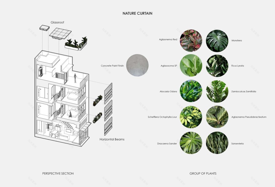 自然窗帘屋丨越南胡志明市丨Sense Design Studio-22