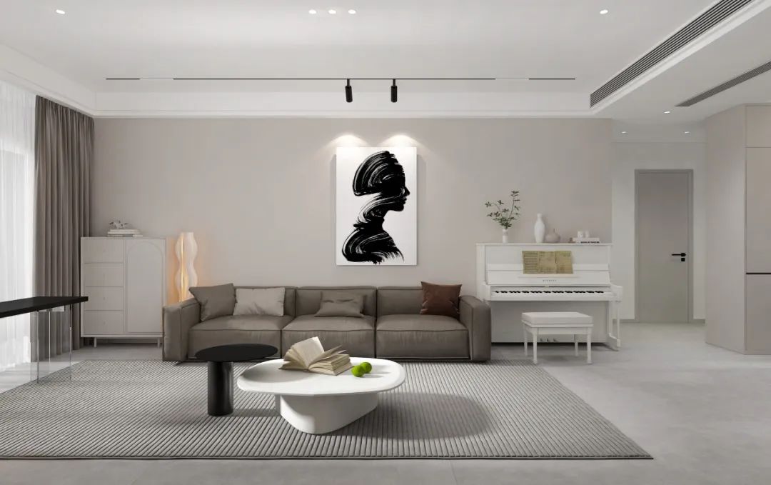 黑白灰极简魅力 · 鲁信南海花园设计-17