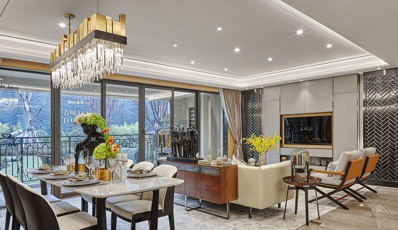 重庆融创春晖十里售楼部样板房 | 现代东方美学融合之作-43