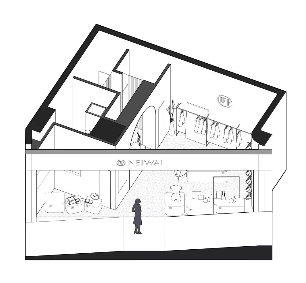 上海两家内外“NEIWAI”内衣旗舰店 l NAN Architects-62
