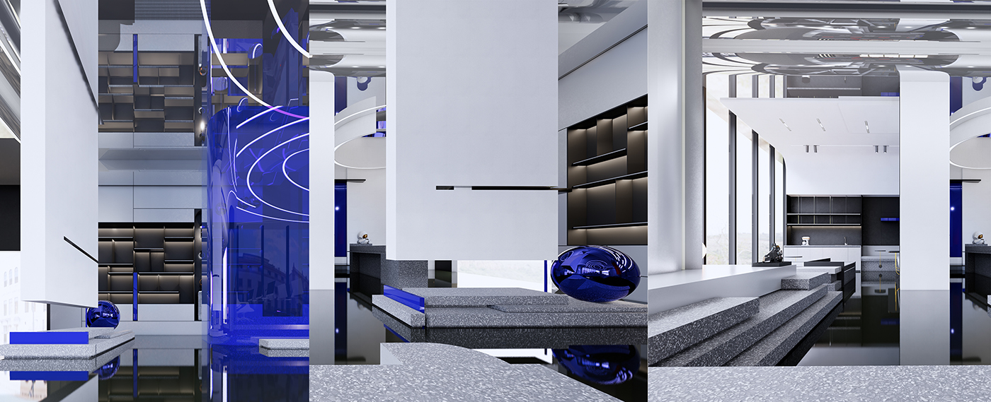 方圆之间·办公室样板间方案设计丨超前创意设计-26