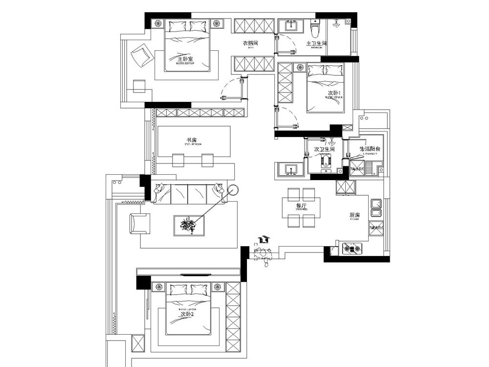 极致清新白+温馨奶咖色丨俏业家装饰-59