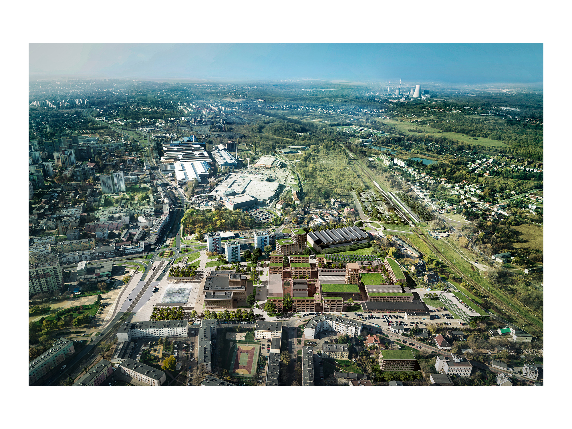 2025 年波兰 Dąbrowa Górnicza 城市中心概念设计-12