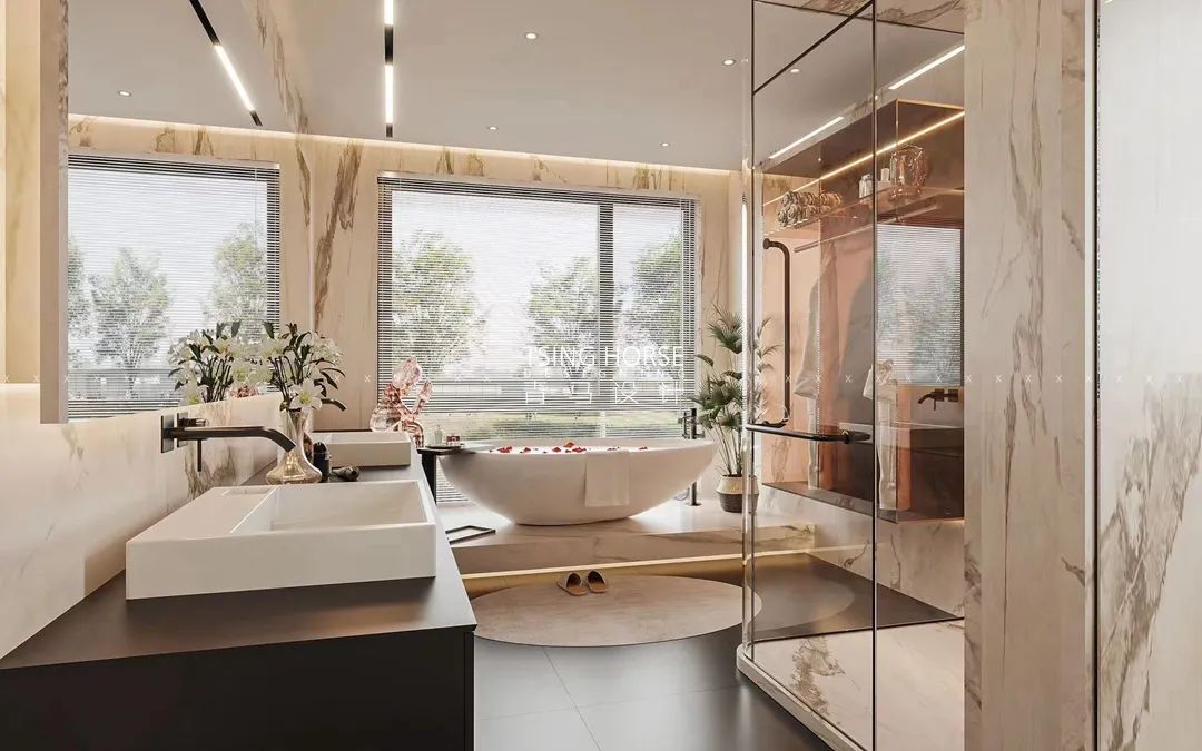 龙湖景粼天序意式轻奢大平层丨中国西安丨青马别墅设计-52