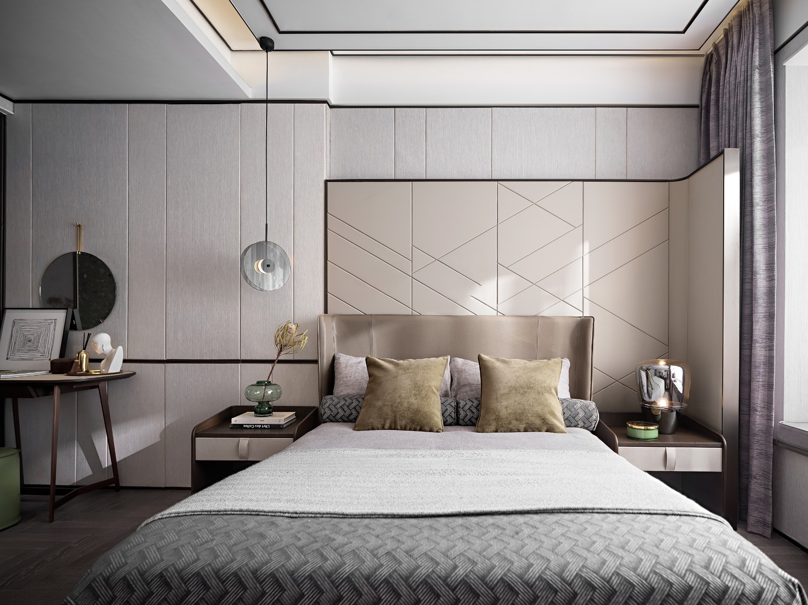 121㎡与97㎡低奢风样板间，摩登大方又不失浪漫！  INNEST意巢设计-23