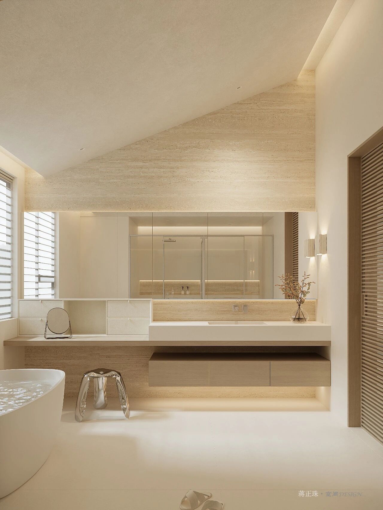 现代原木风世贸铜雀台别墅设计-58