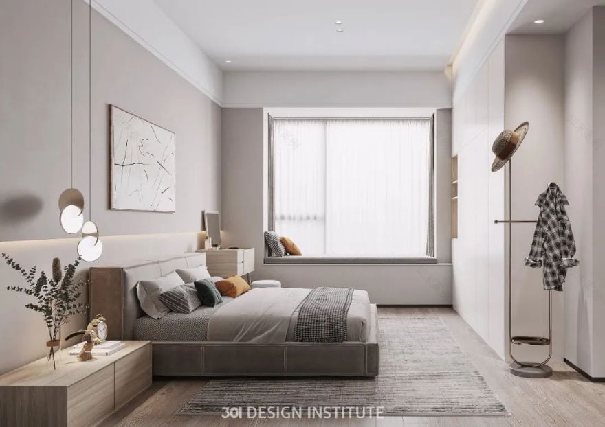 广州天河区 169㎡现代简约奶油色家居设计丨中国广州丨301 设计研究所-32