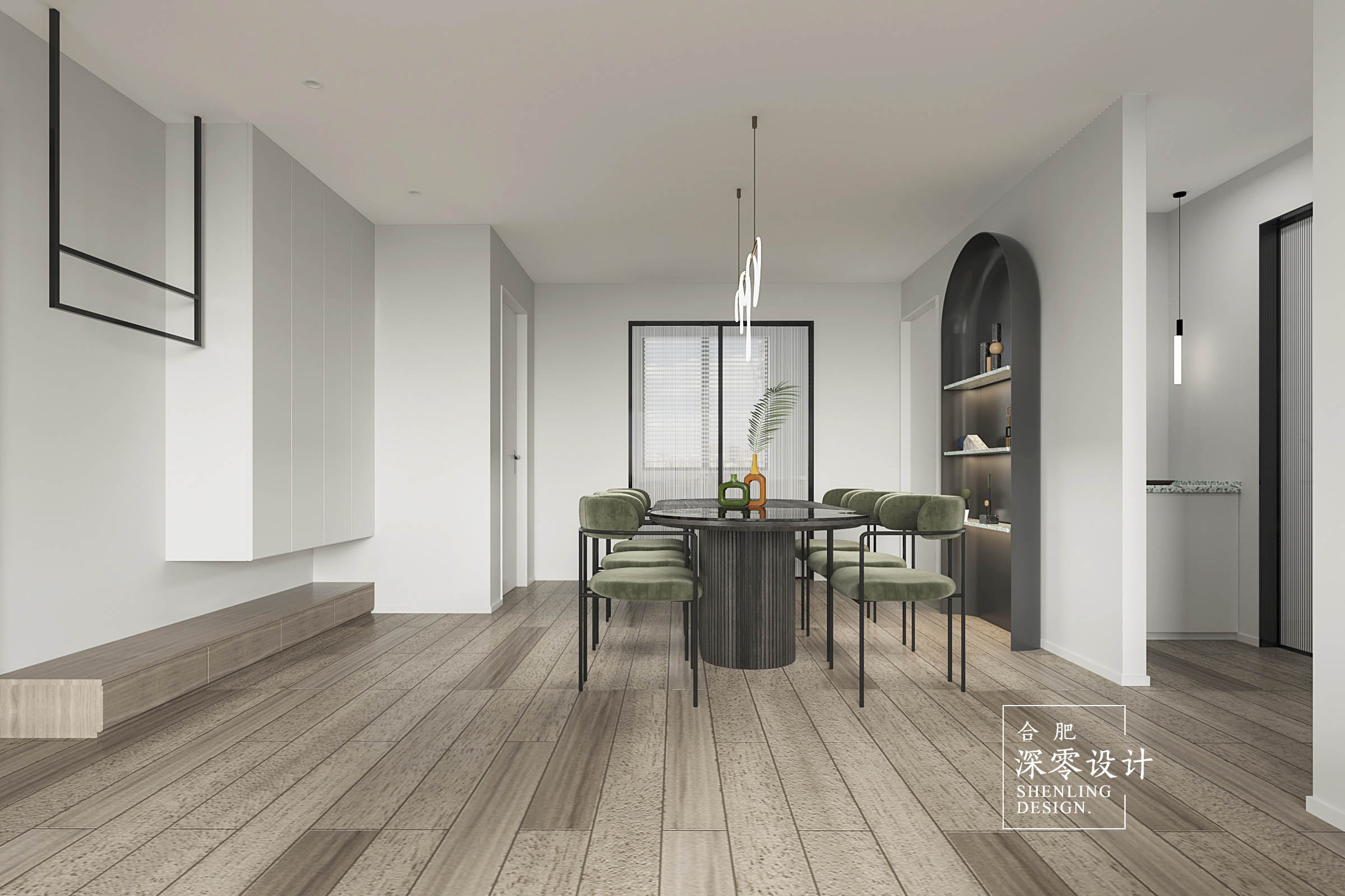 合肥铂悦庐州府 140㎡现代简约家,无电视中西厨设计-44