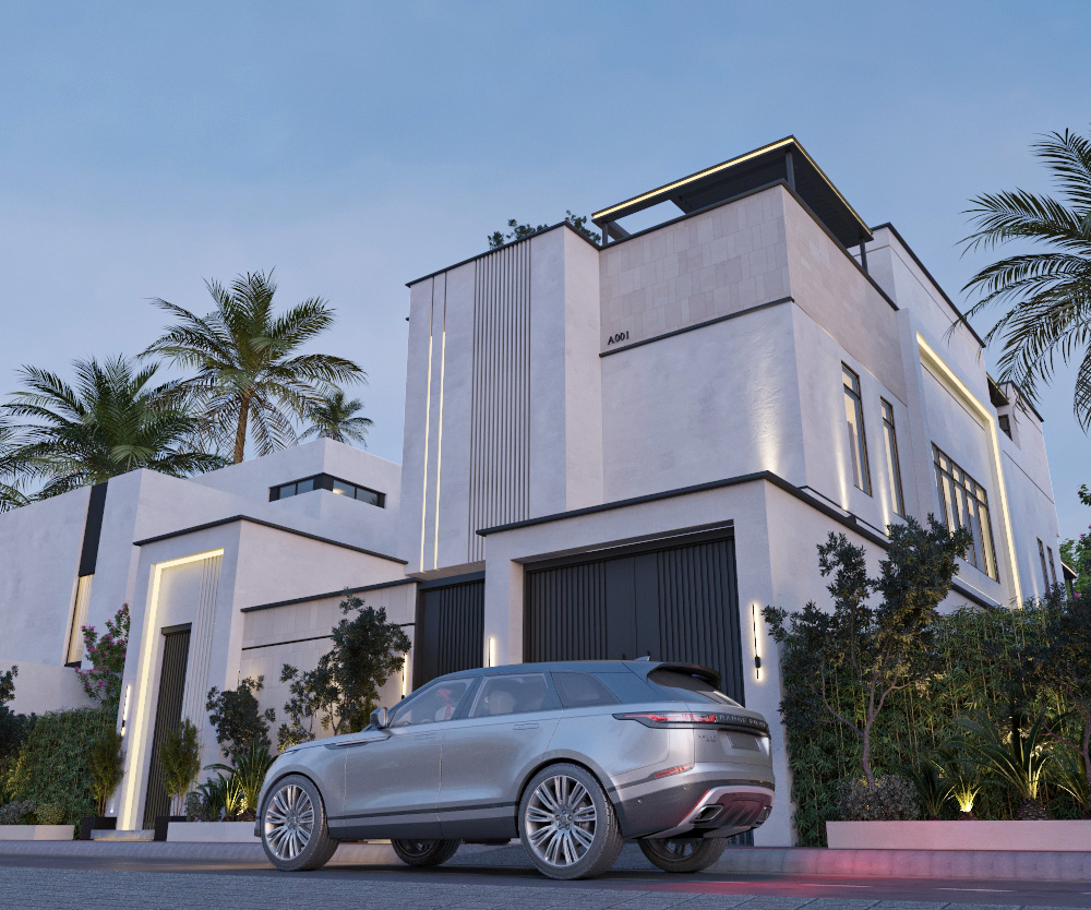 Saudi Villa Facade Concept-10