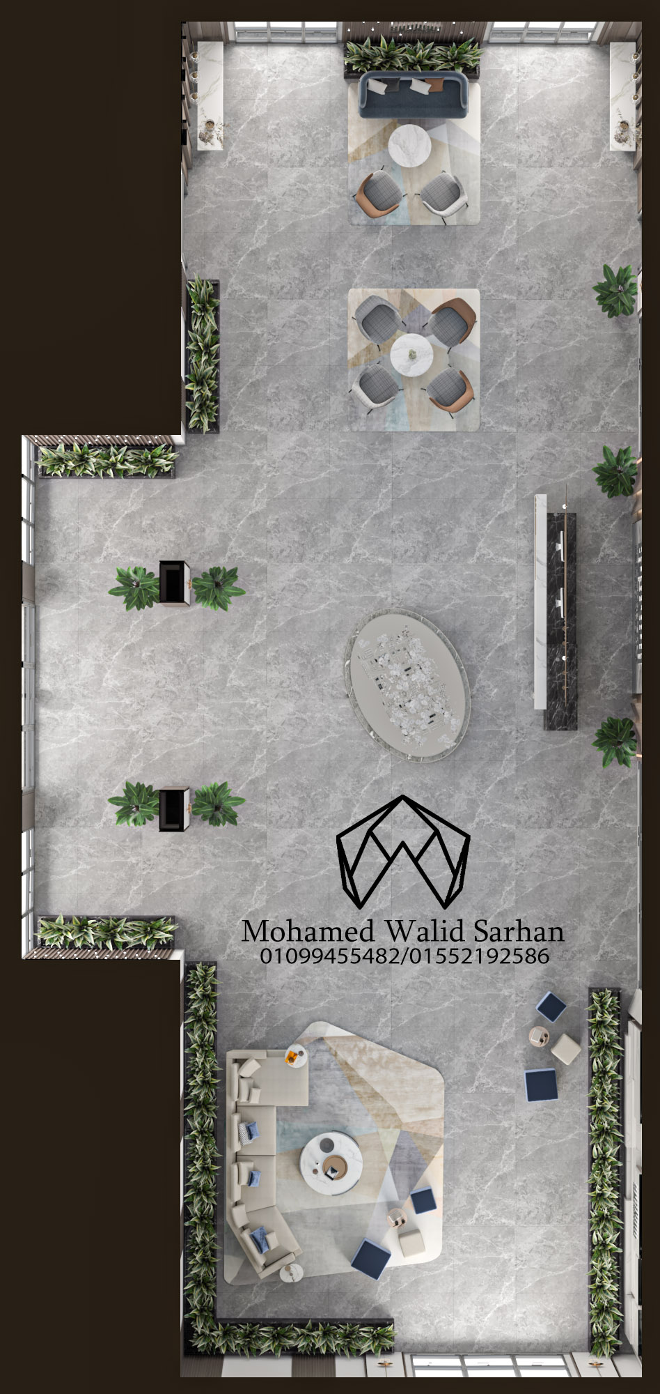 Building reception entrance in ksa-5