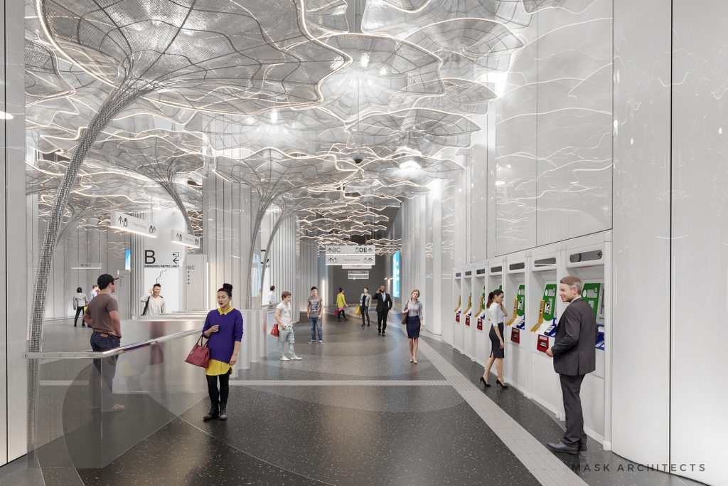 郑州地铁7号线站点概念性室内设计丨中国郑州-24