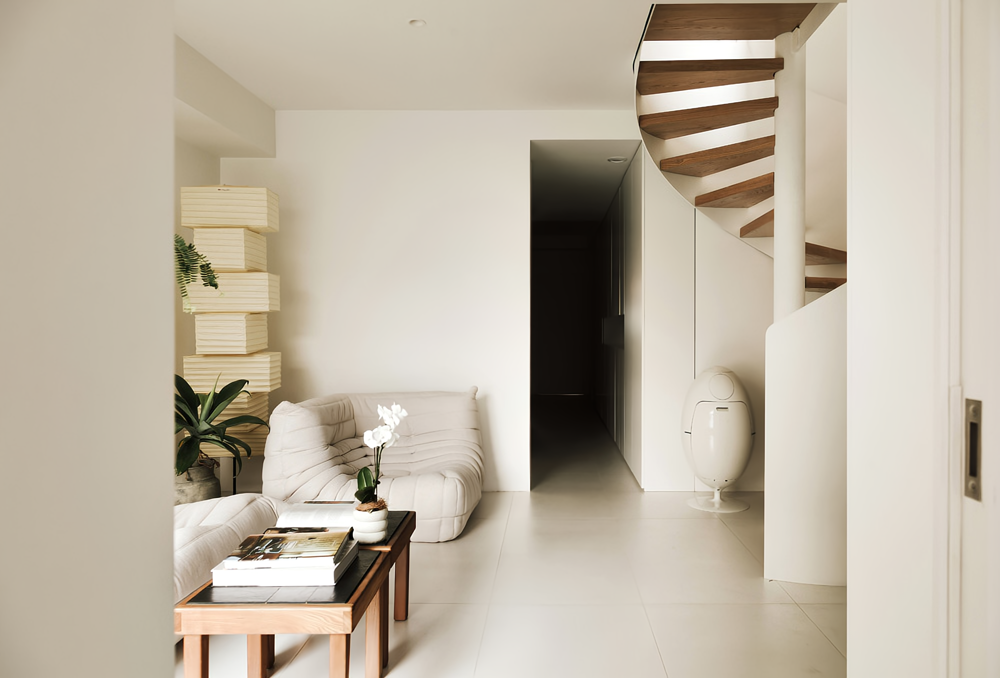 旋转楼梯的家丨中国北京丨NOTHING DESIGN-0