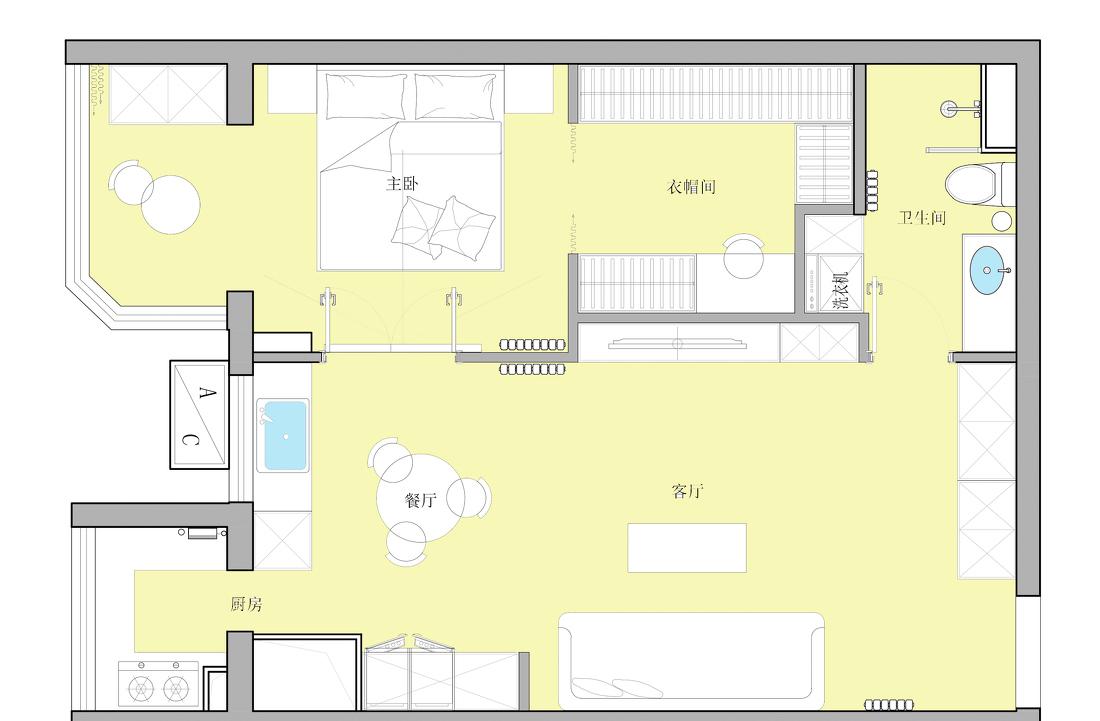 法式复古二人居-56