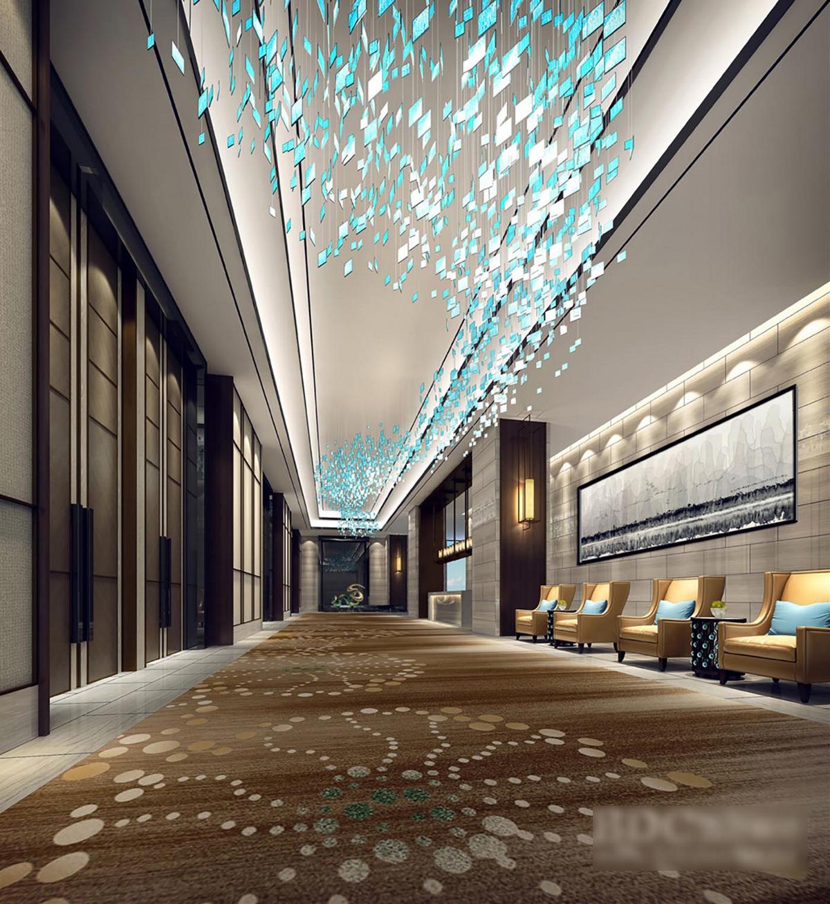 商务酒店　新中式-6