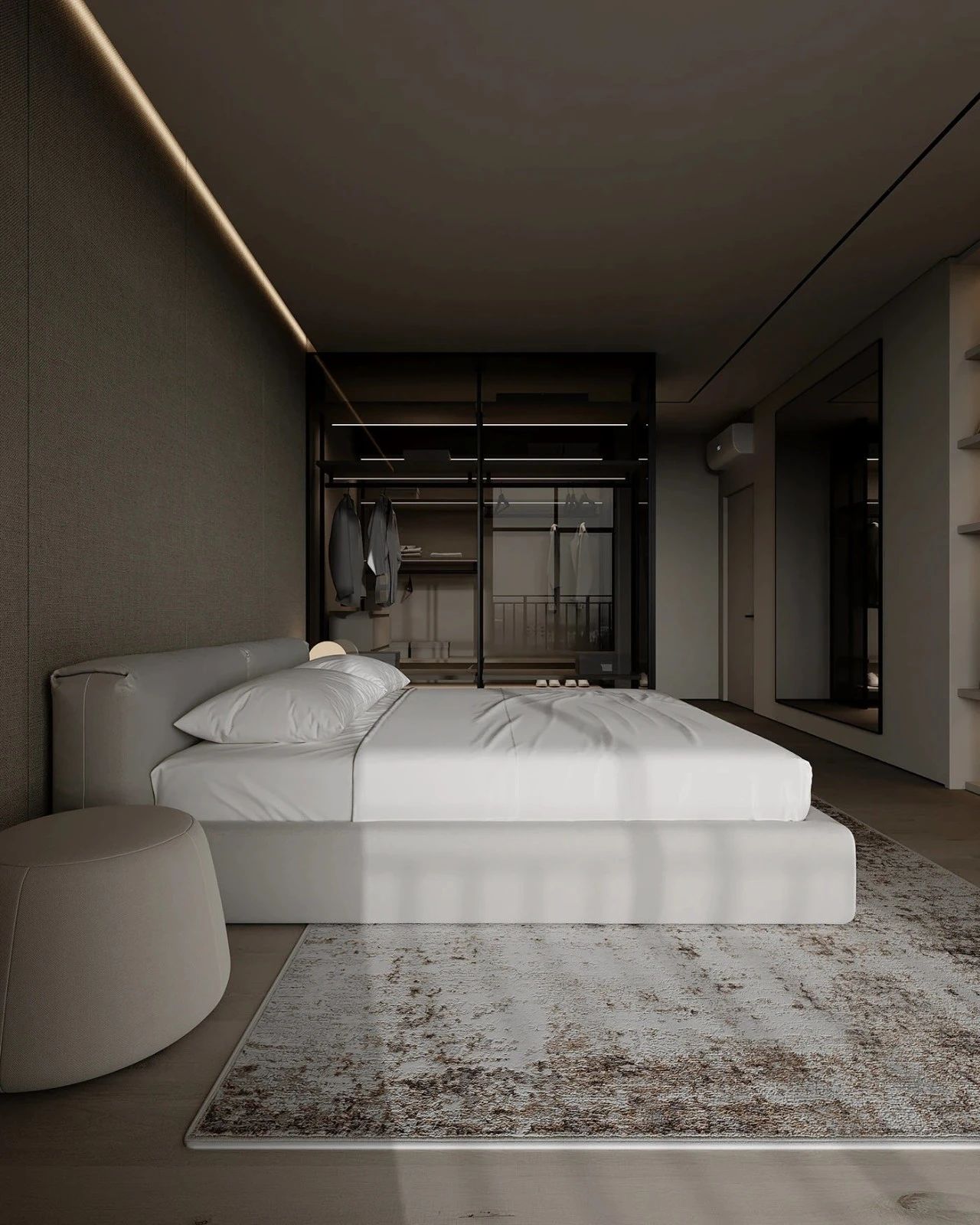 原木系奶油风极简空间loft公寓设计丨URSA STUDIO-43