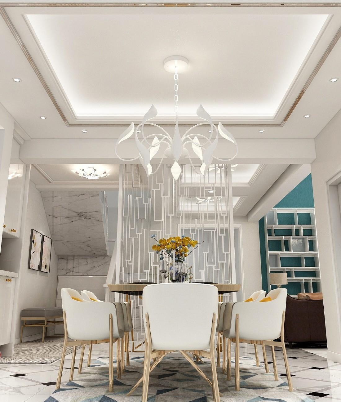 海派轻奢，现代人居的舒适休憩空间-4