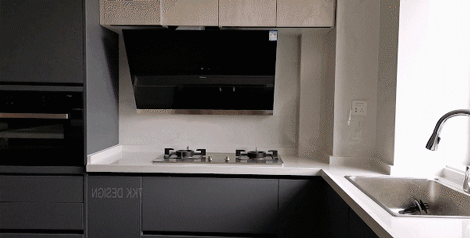 黑白灰工业风的精装房改造-51