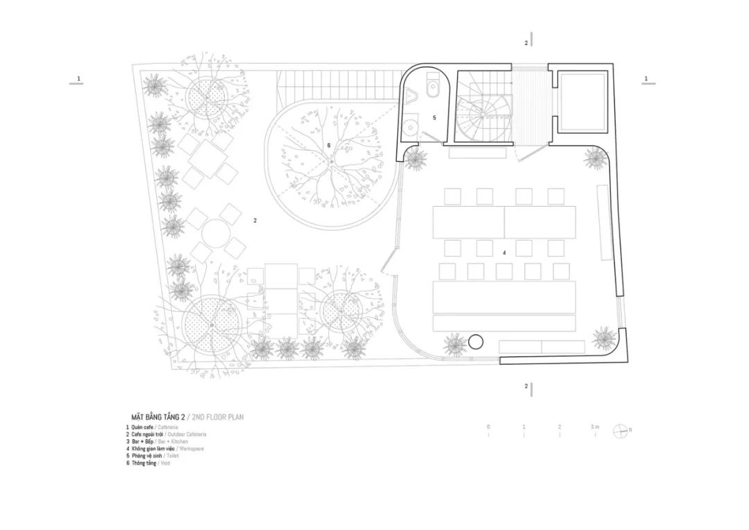 越南 420m²综合咖啡楼设计，打造自然与商业的完美融合-37