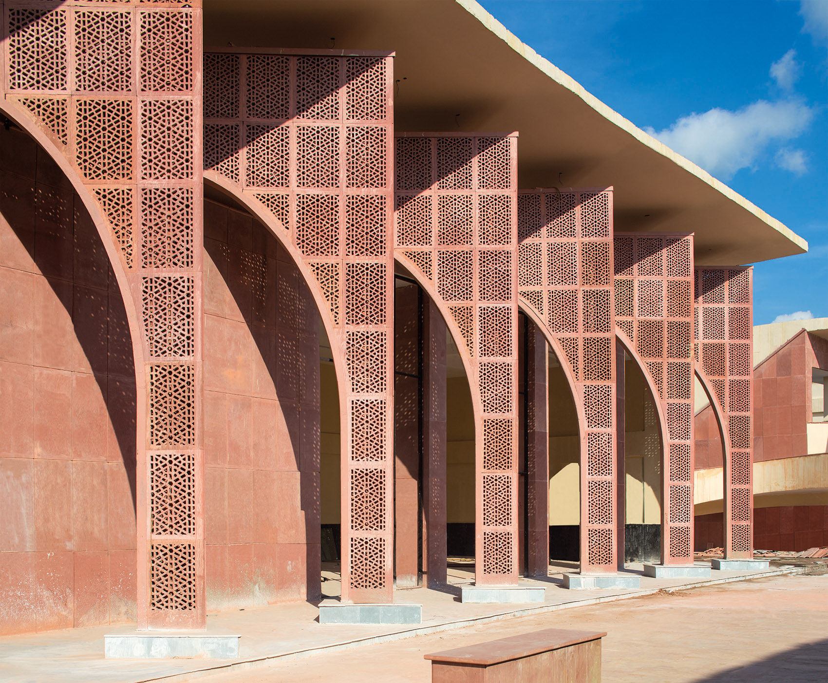 印度红拱螺旋城市市集-Avadh Shilpgram / Archohm Consults-30