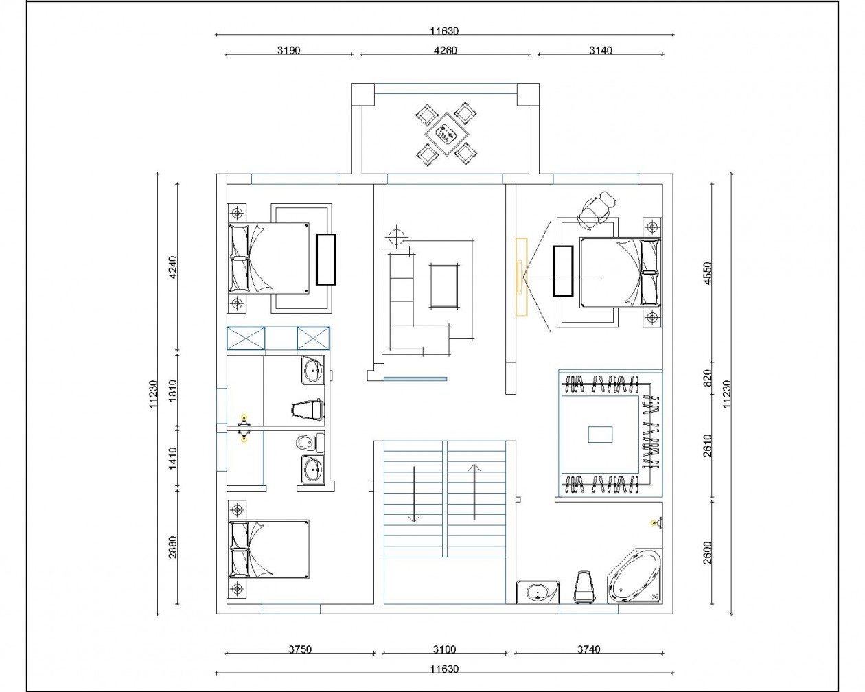 新中式风格打造大气五口之家-2