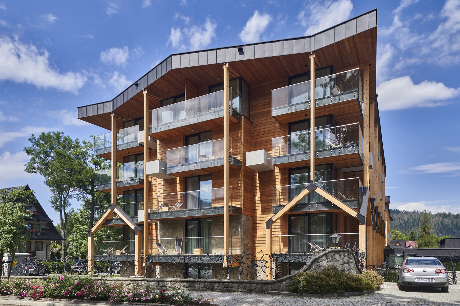 波兰 Zakopane 山岳公寓度假胜地丨Karpiel Steindel Architektura-8