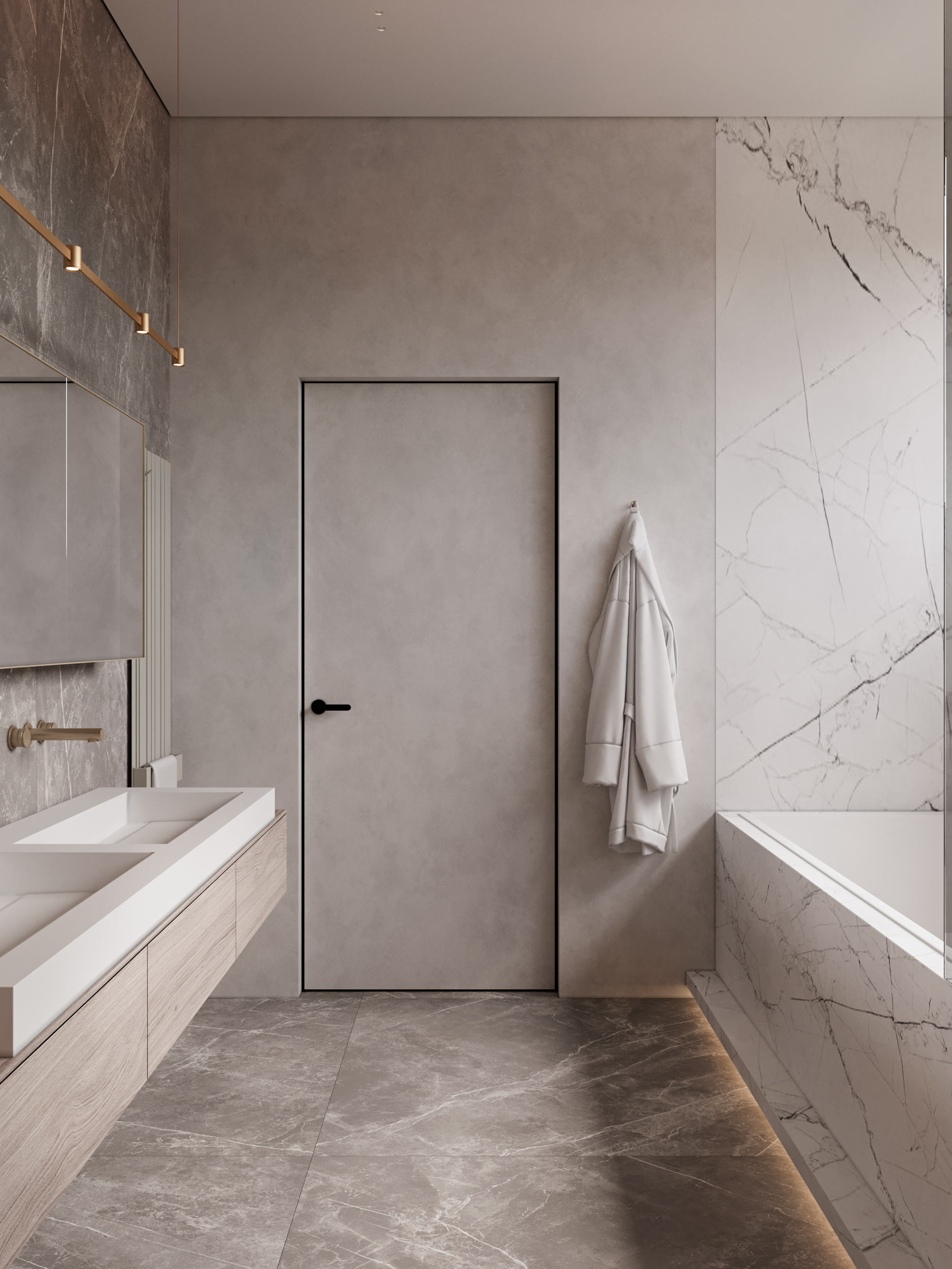 浅灰色系公寓 干净 舒适 大方-17