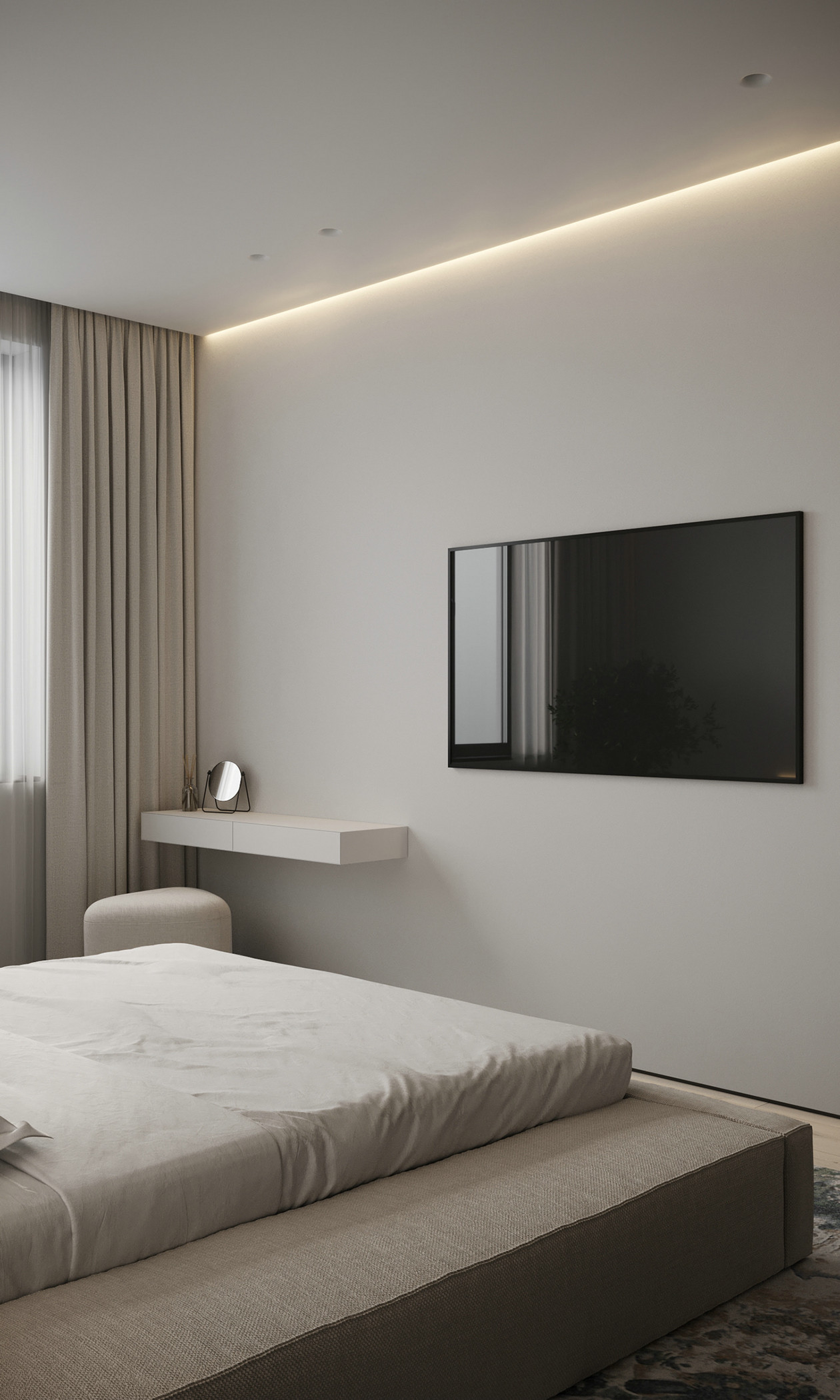 104㎡简约风住宅设计-13