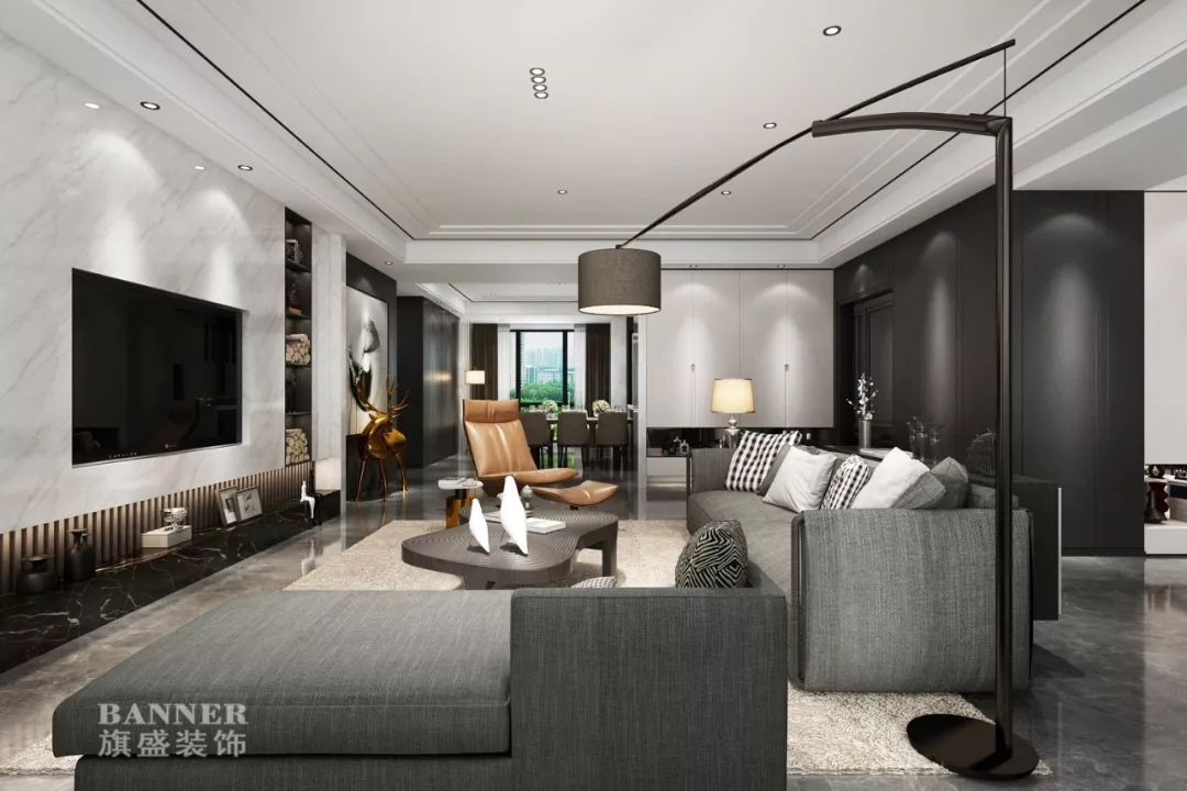 段峰 | 湖城大境 3 号地的现代简约之家-40