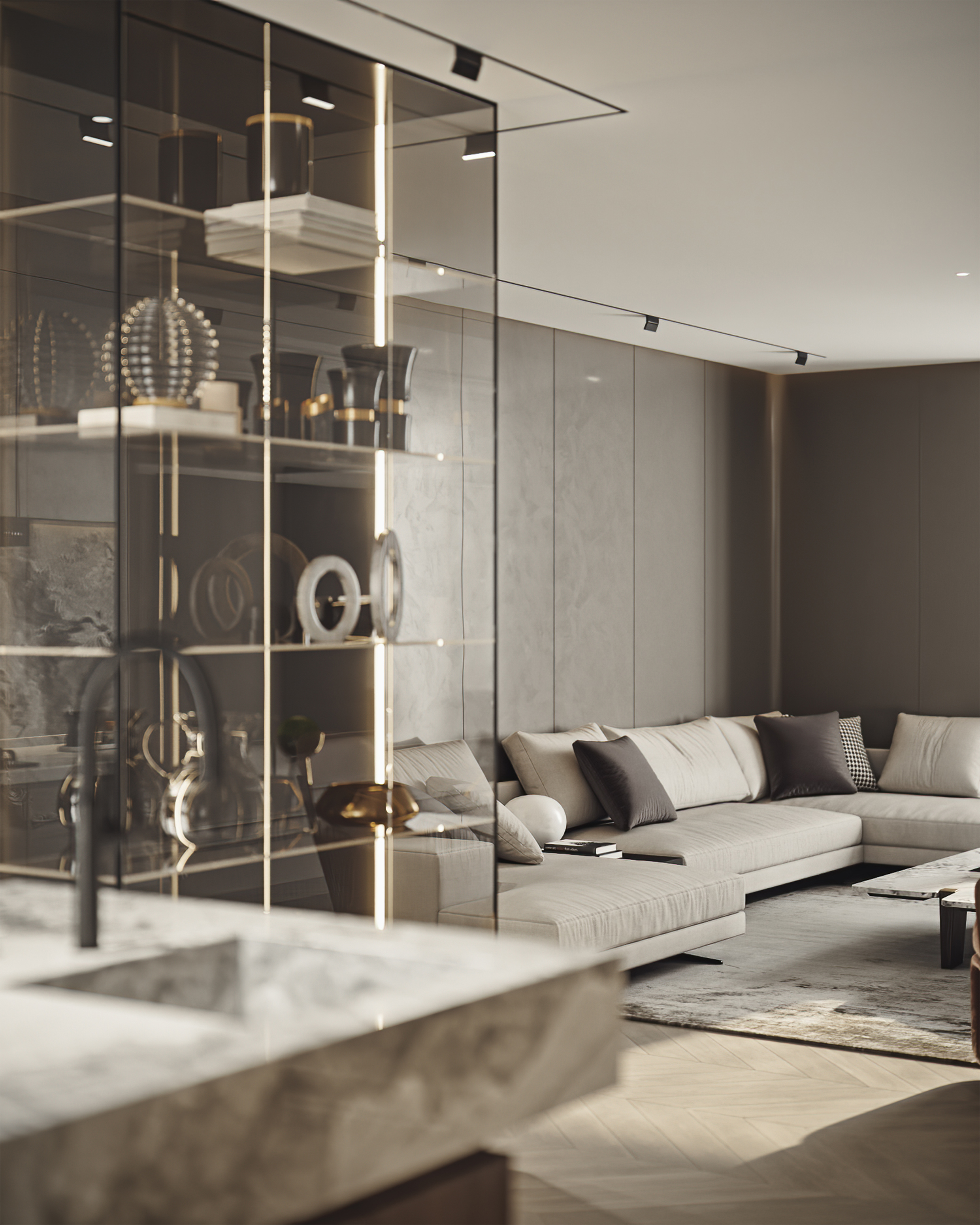 派逃设计｜128m²意式轻奢风私宅-18