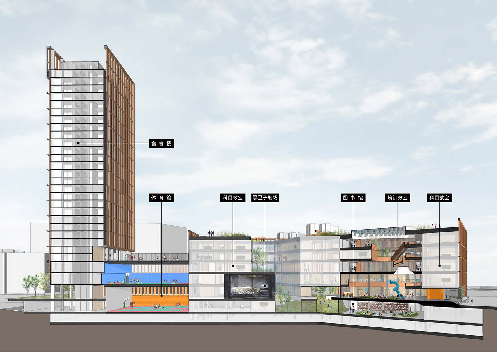 深圳贝赛思国际学校全国总部旗舰校区丨中国深圳丨筑博设计  联合公设等多家公司（见文本详细列举）-58