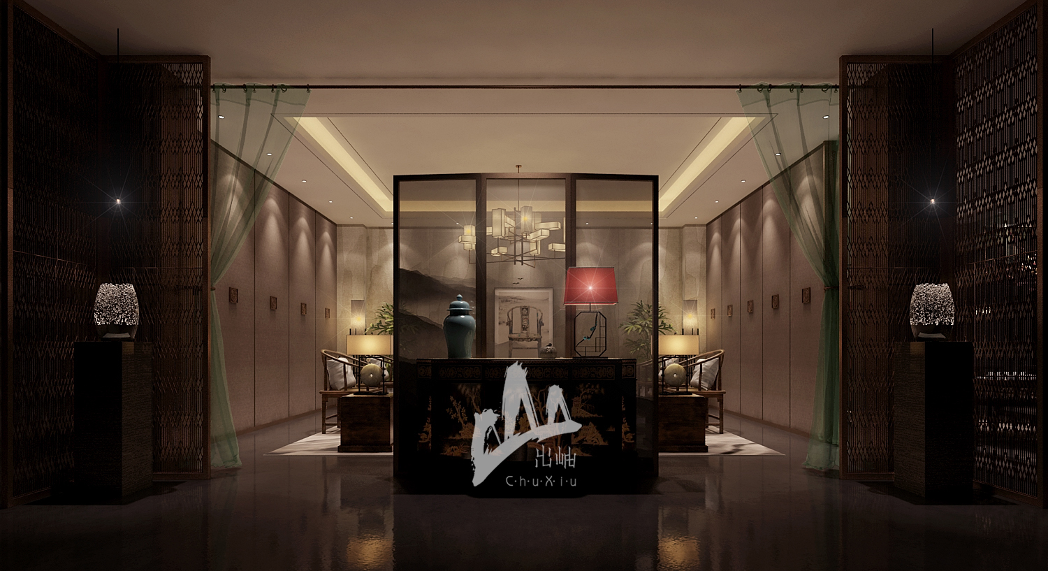 齐土展厅 | 清雅简约东方意蕴-6
