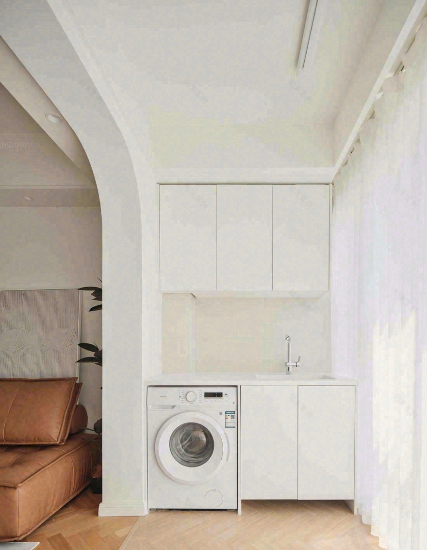 奶油轻法式平层设计-7