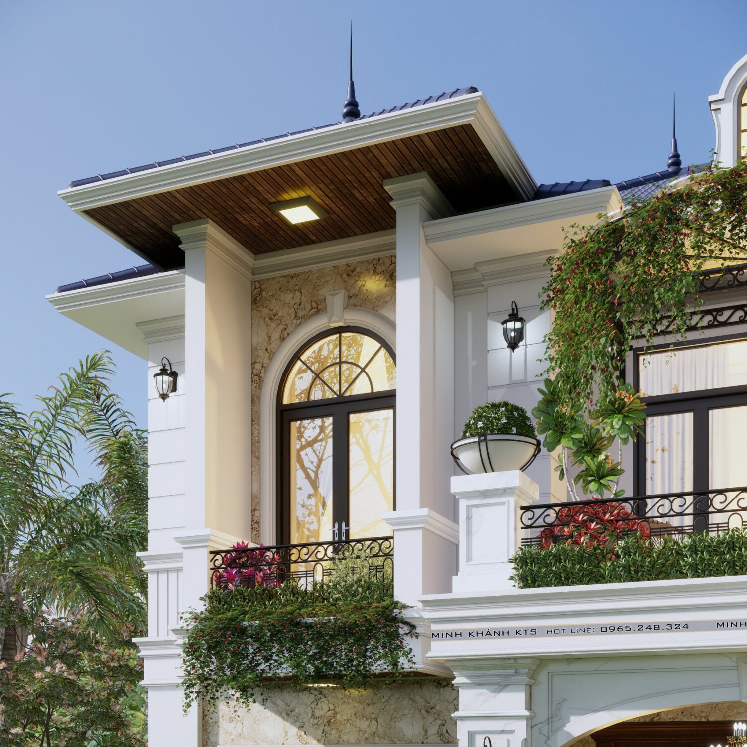 Sketchup别墅外部模型-6