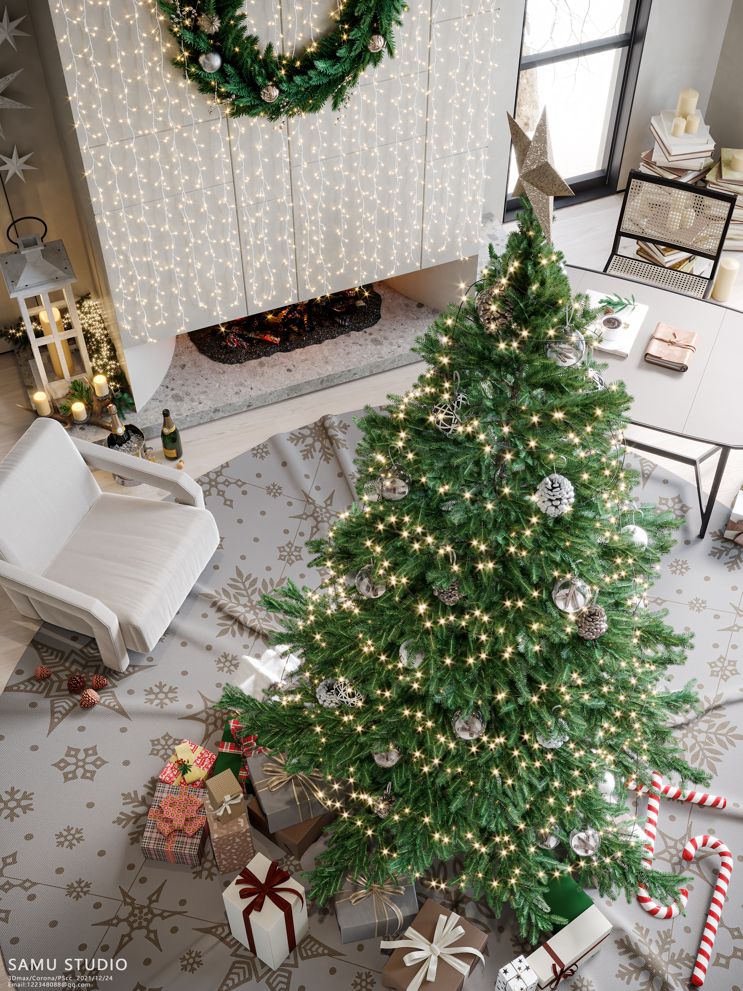 SAMU STUDIO 的 2021 圣诞室内设计-5