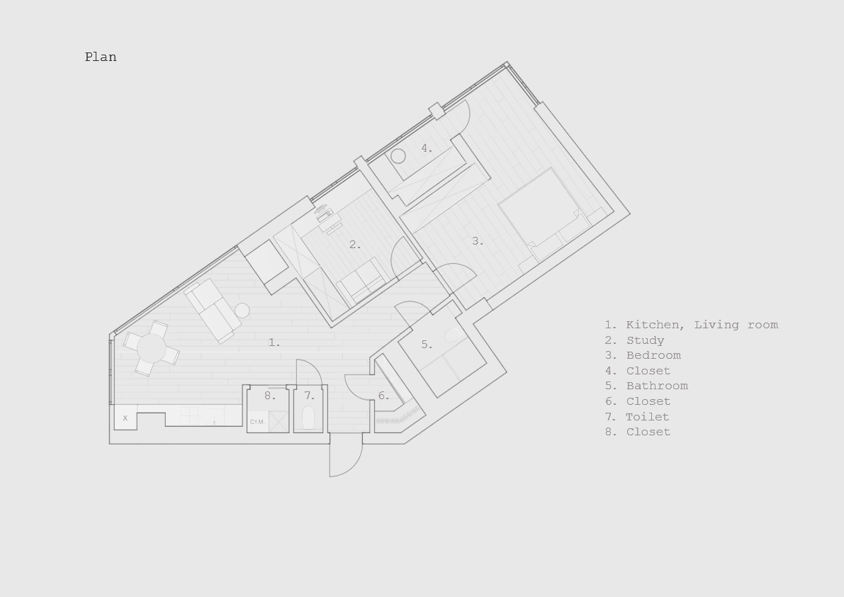 一居室公寓设计项目-14