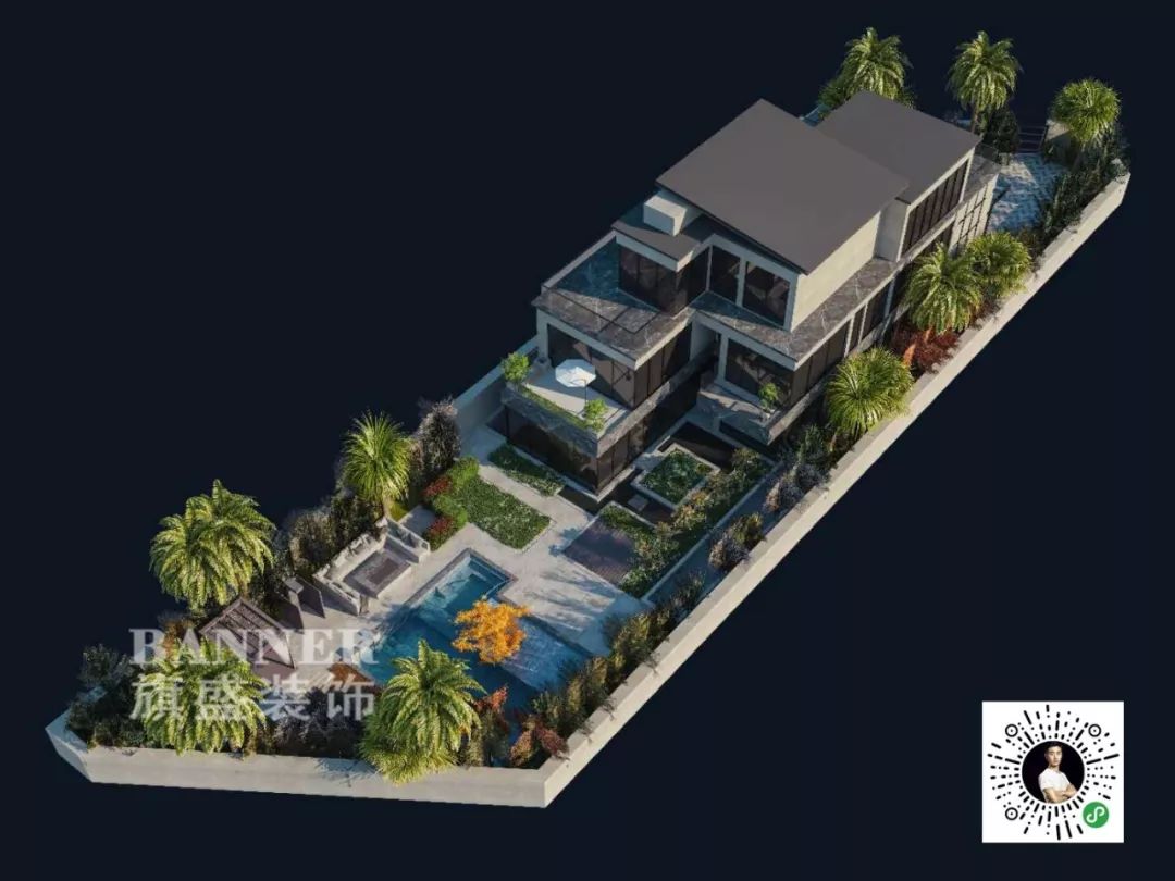 海南三亚 800㎡轻奢临海度假别墅，自然海景与室内设计完美融合-9