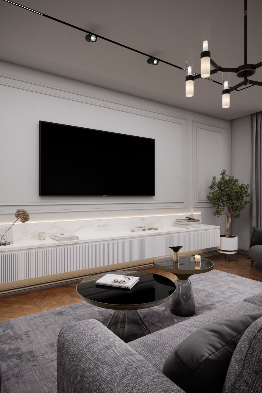 ЖК "RiverSky" 三室公寓可视化项目丨俄罗斯莫斯科-5