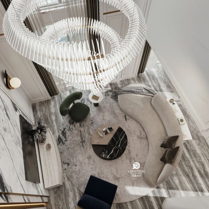 天澜湾现代轻奢艺术空间丨龙庭设计-35