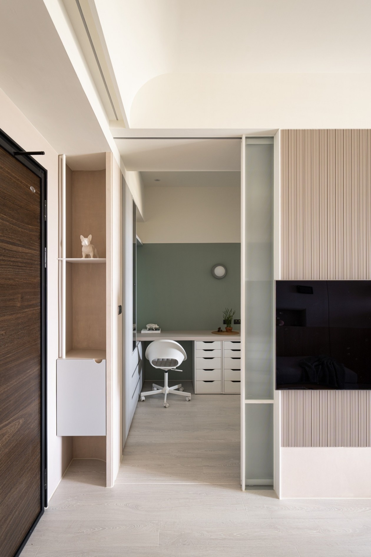 治愈奶茶色，一家人的冬日暖驿 | 筑悦空间设计-8