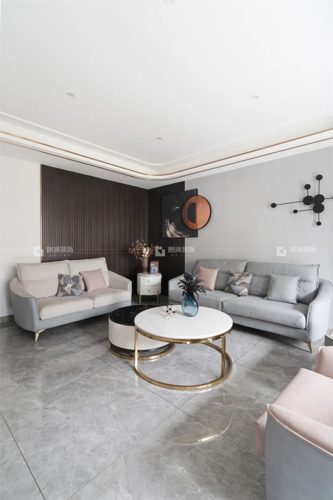 华润金悦湾现代轻奢大平层设计丨中国成都丨朗润装饰-25