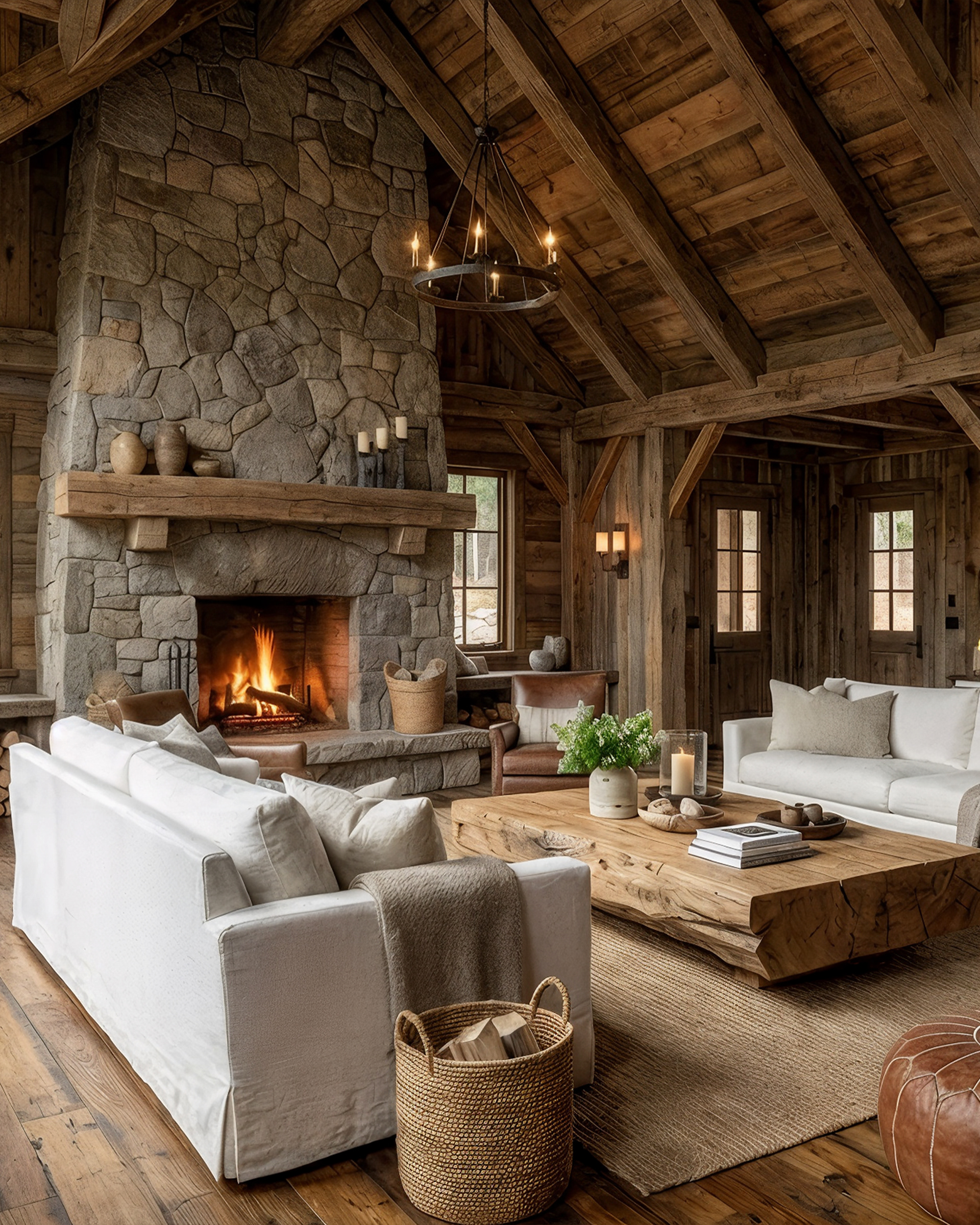 Rustic Style Livingroom（乡村风格客厅）丨Mostafa Qurtam-6