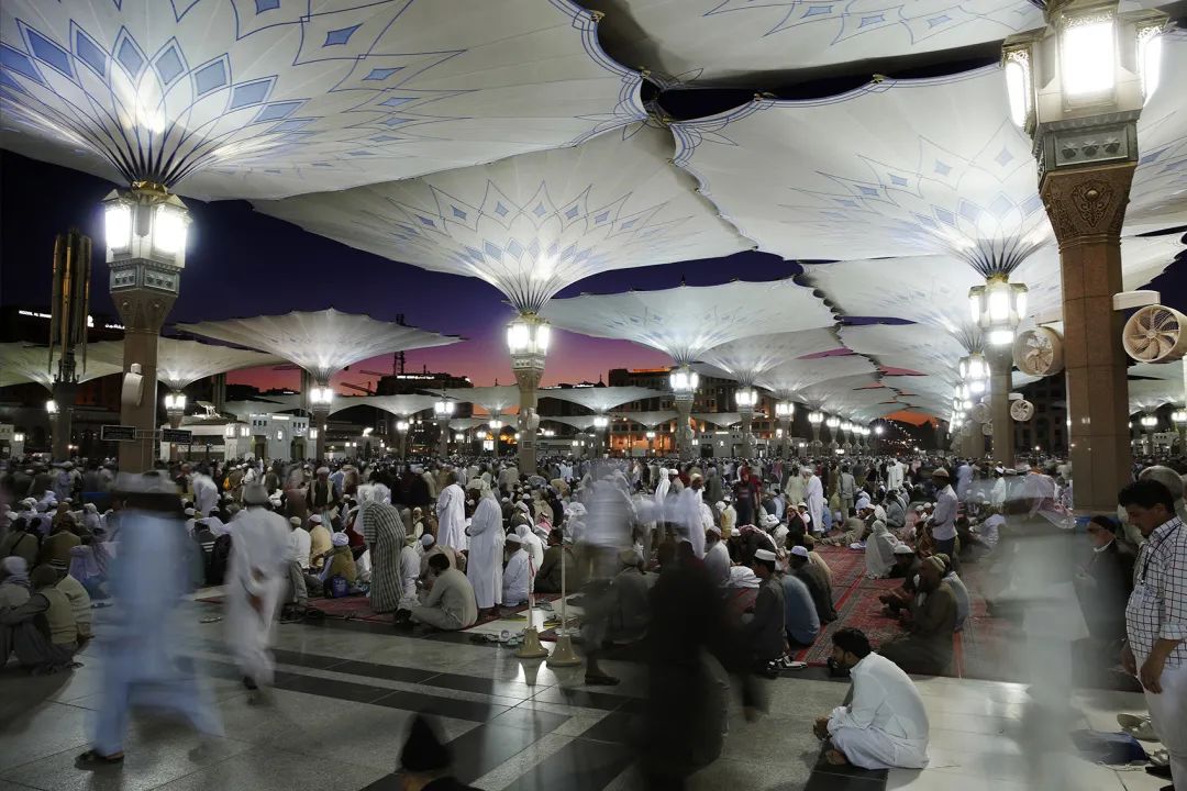 沙特麦地那清真寺前广场巨伞遮阳设计丨沙特阿拉伯麦地那丨SL Rasch-36