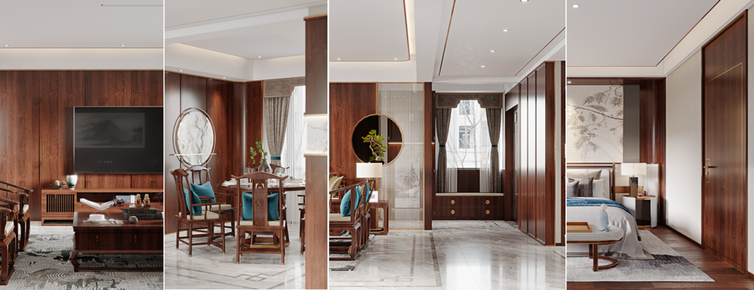 现代新中式风格设计丨周笙笙建筑装饰设计-4