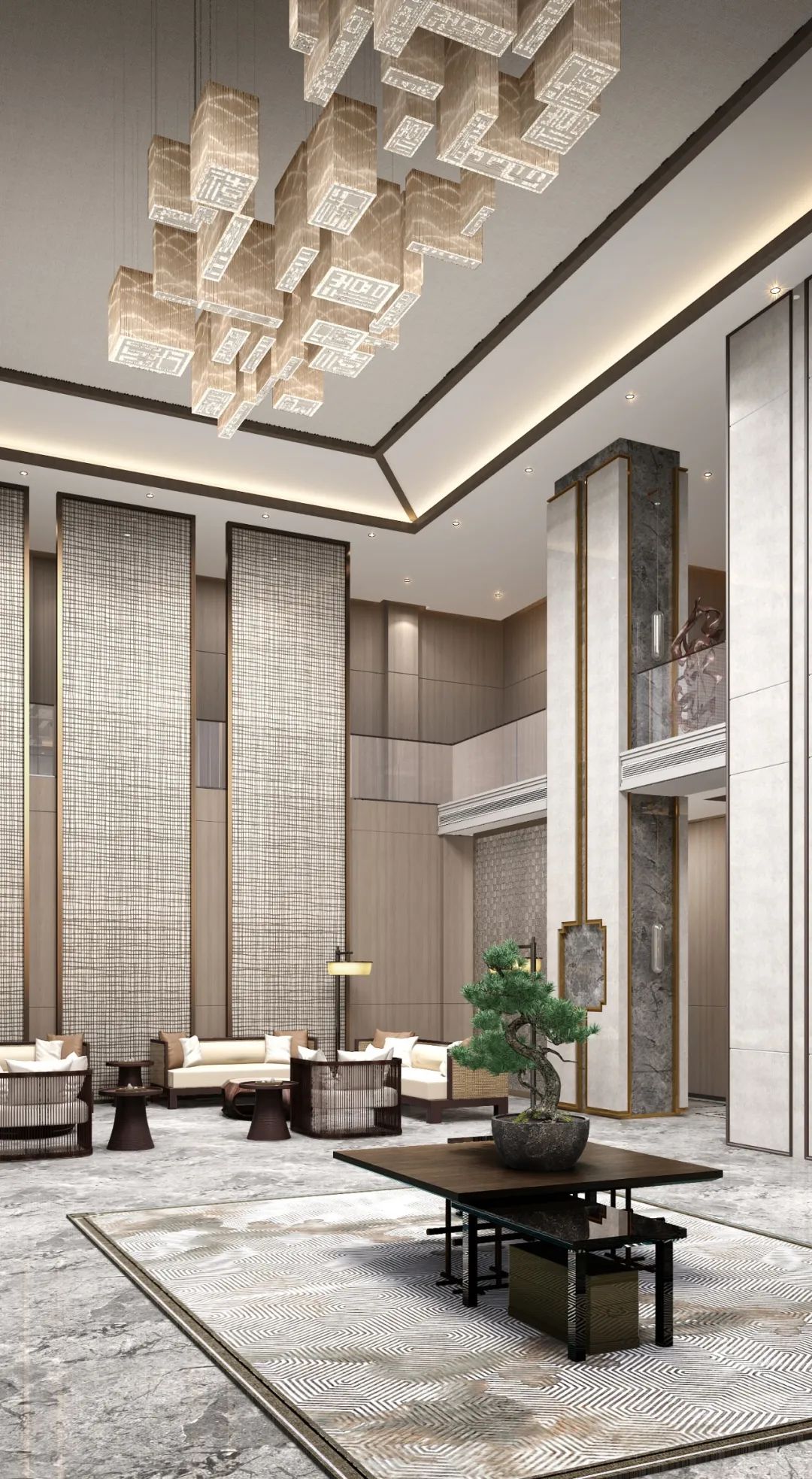 尚层装饰 2600 平气韵大宅 | 新中式风格的美学盛宴-2